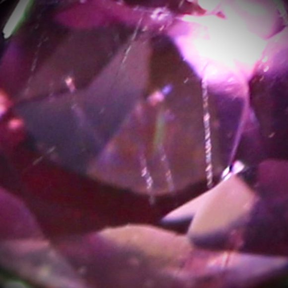 Red Tourmaline .24ct Platinum Solid Silver Ring - Picture 3 of 6